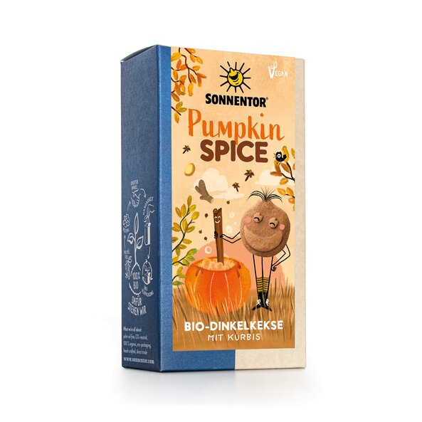 Pumpkin Spice Kekse bio 125 g, Packung