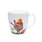 Photo of the Easter tea cup. On it you can see an Easter bunny with a basket full of Easter eggs on his back and a cup of tea in his hand.