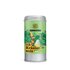 Photo of a Spice Tin 12-Herbs-Salt Organic Herbal Salt. On the spice tin is a picture of a dwarf driving through a herb field with a wheelbarrow full of herbal salt.