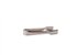 A silver incense tong is shown lying down.