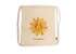Shown is a cotton gym bag with a sun printed in the middle.